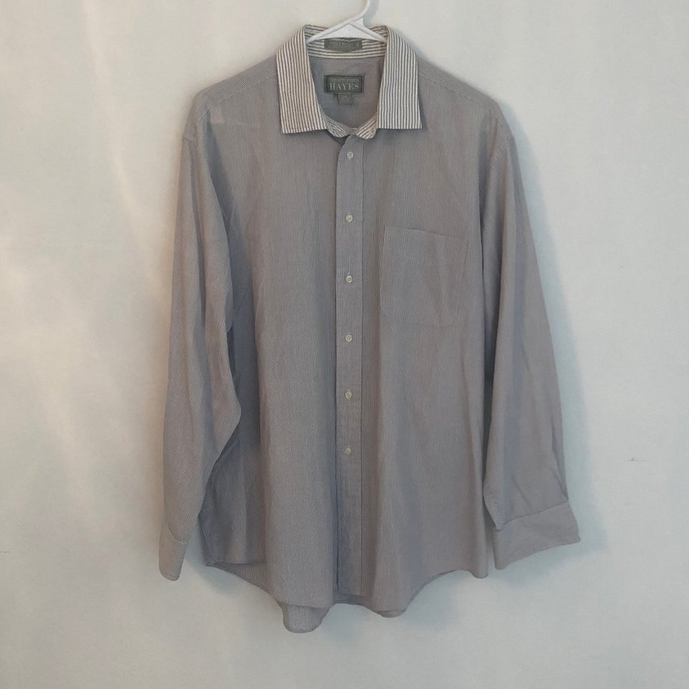Christopher Hayes Dress Shirt L/S 17.5 x 34-35
